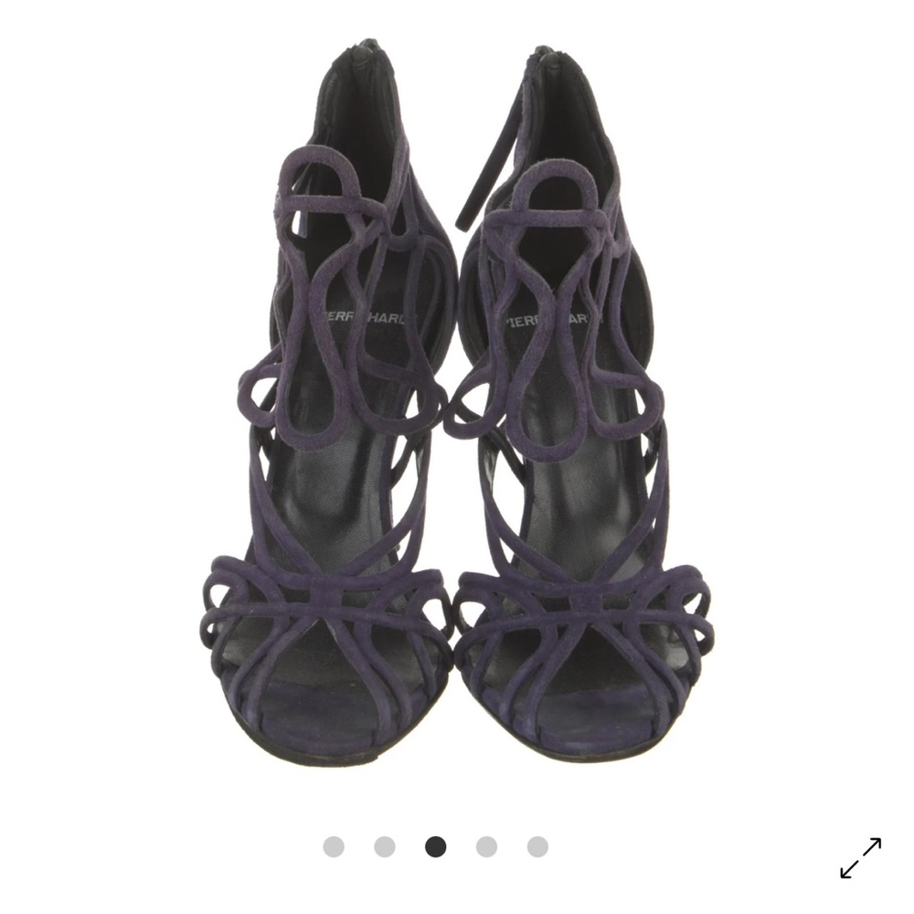 Pierre Hardy Purple Suede Strappy Heels